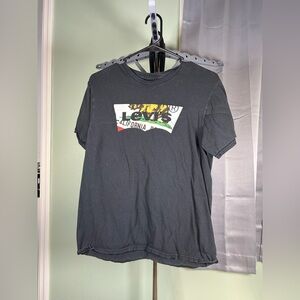 Levi's Black Short Sleeve Tee with Graphic Design